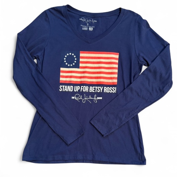 Women's Stand for Betsy Ross Long Sleeve Tee Small - Picture 1 of 4